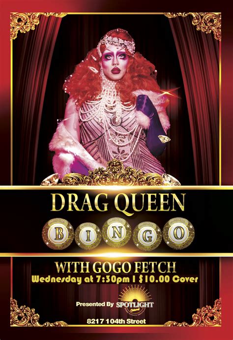 Drag queen bingo - Perfect for: Drag Queen Bingo is the fabulously fun activity to make your next event unforgettable! Over an action-packed hour, a fabulous Drag Queen hostess plays three hilarious and highly competitive games of Bingo, performs a …